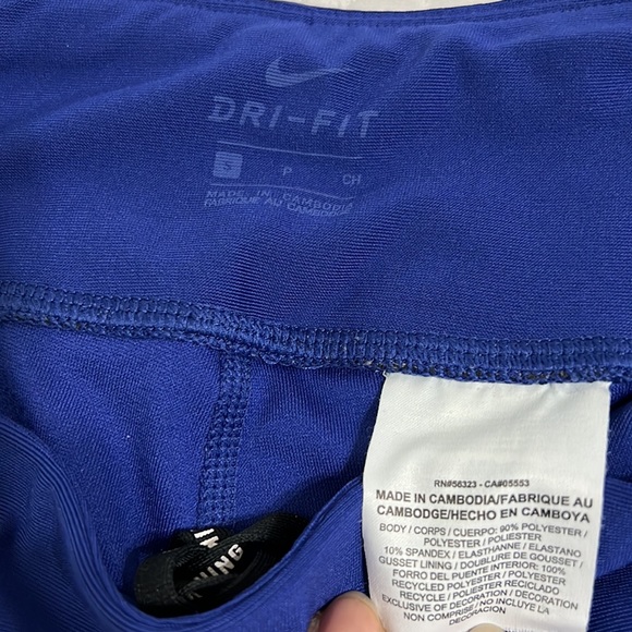 Nike power epic perforated blue crop size small - Picture 5 of 7